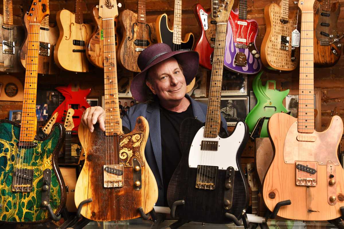 Gary Lucas at West Village guitar shop