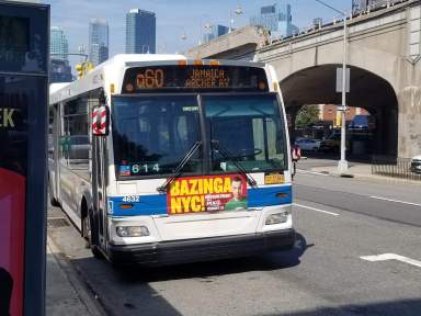 MTA Queens bus stopping