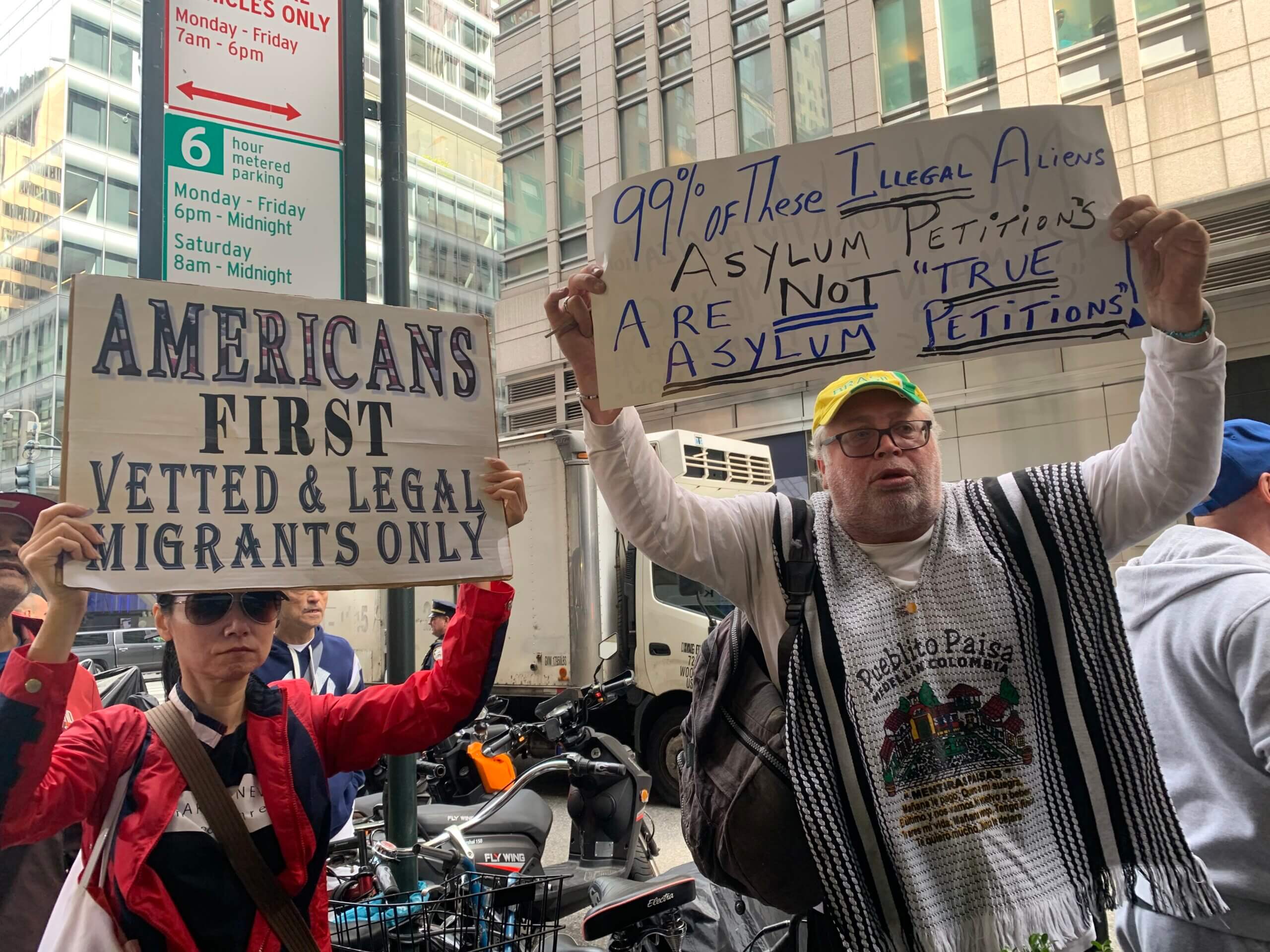 AOC, Espaillat shouted down by anti-immigrant protesters at press conference that descended into chaos 5