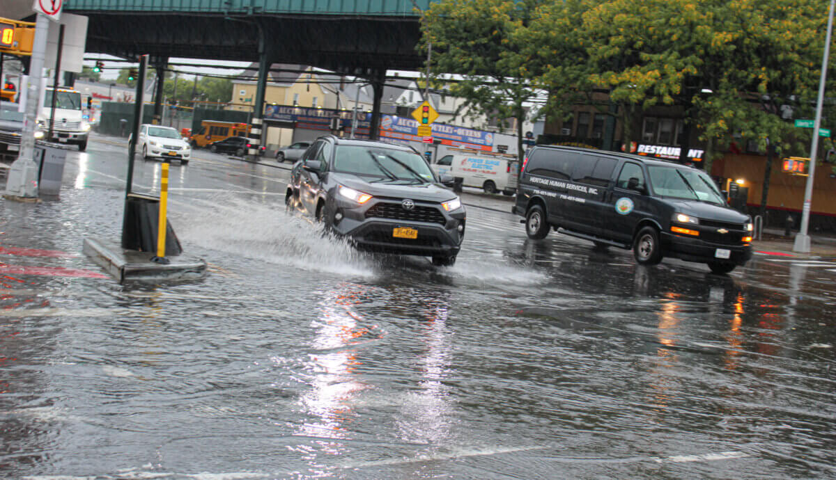 NYC FLOODING | Mayor Adams defends speed of admin's response to torrential rain, flash floods across city 7 Flooded street in Queens