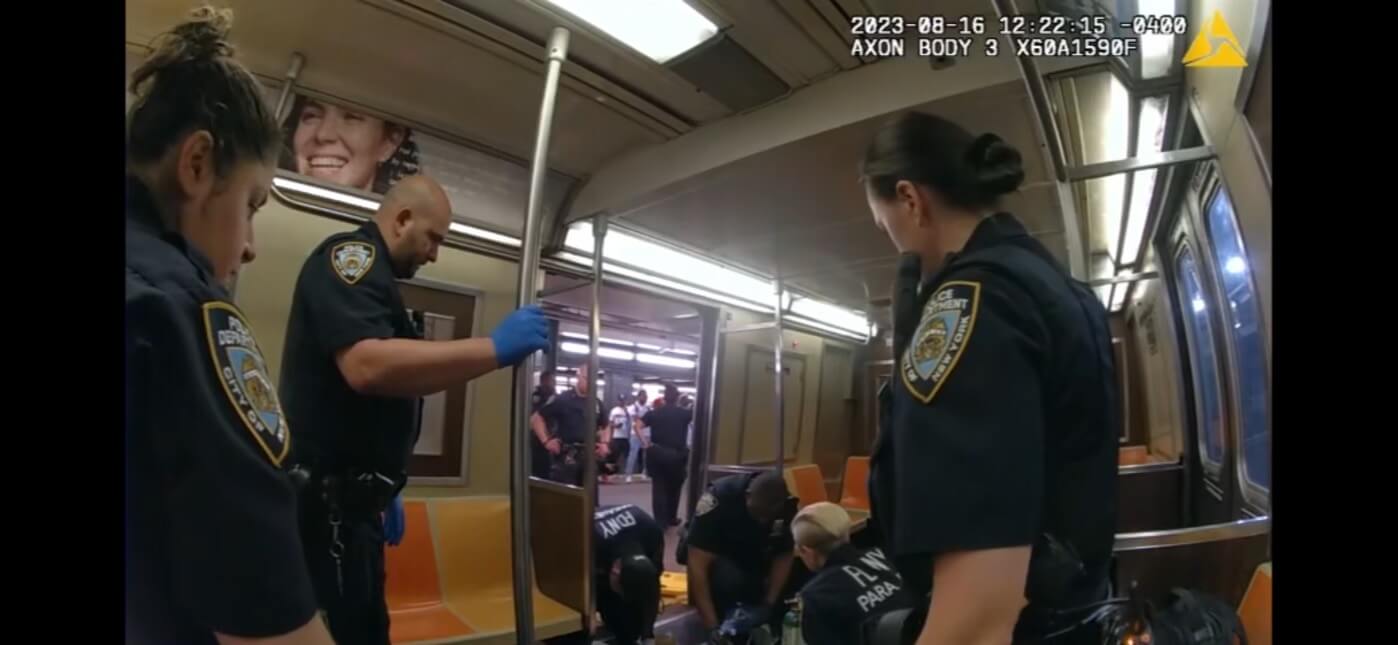 'He started to turn different colors': Cops recall moment they saved life of Brooklyn straphanger 8