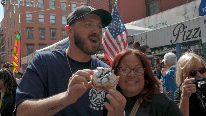 Marco Lombardi at the Feast of San Gennaro.