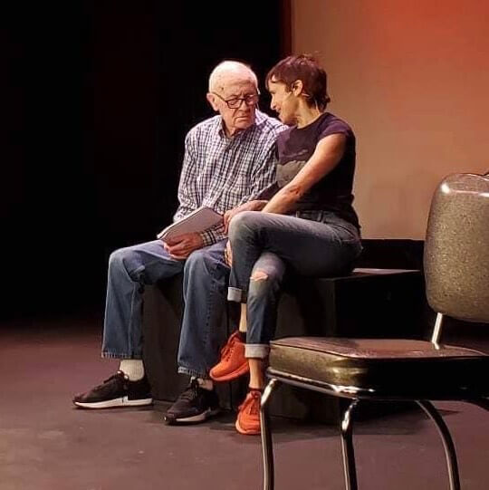 NYC father-daughter duo Howard & Marla Mase go down memory lane with two-person show 'Being Somebody' 5 Dr. Howard Mase (l) and Marla Mase (r) performing "Being Somebody."