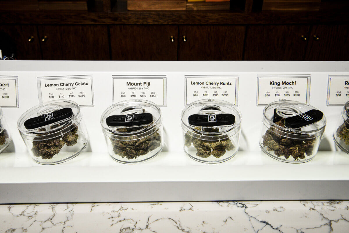 New Lower East Side store MOZ blends lifestyle and cannabis under one roof 6 A selection of cannabis available at MOZ