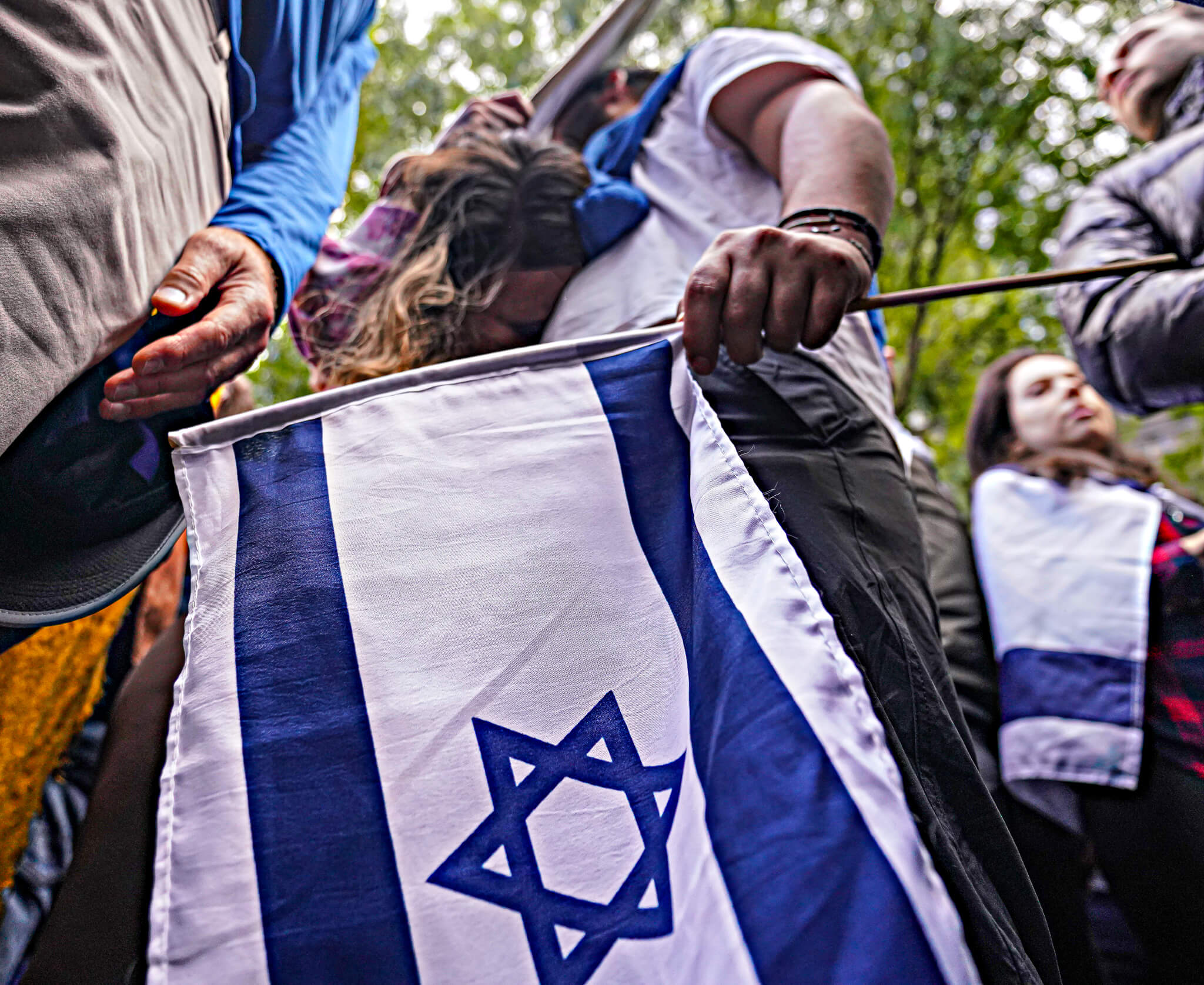 Tears and fury: Thousands swarm Midtown protests over outbreak of war after Israel attacked by Hamas 12 Protest