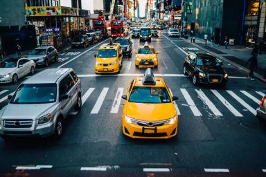 Congestion pricing will apply to riders, not drivers, of taxis, Ubers, and Lyfts.