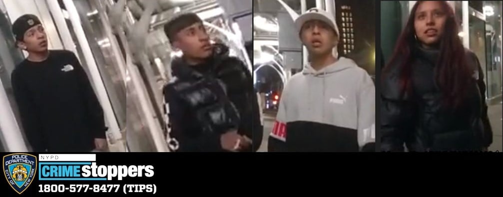 The four remaining suspects in the Oct. 29 robbery.