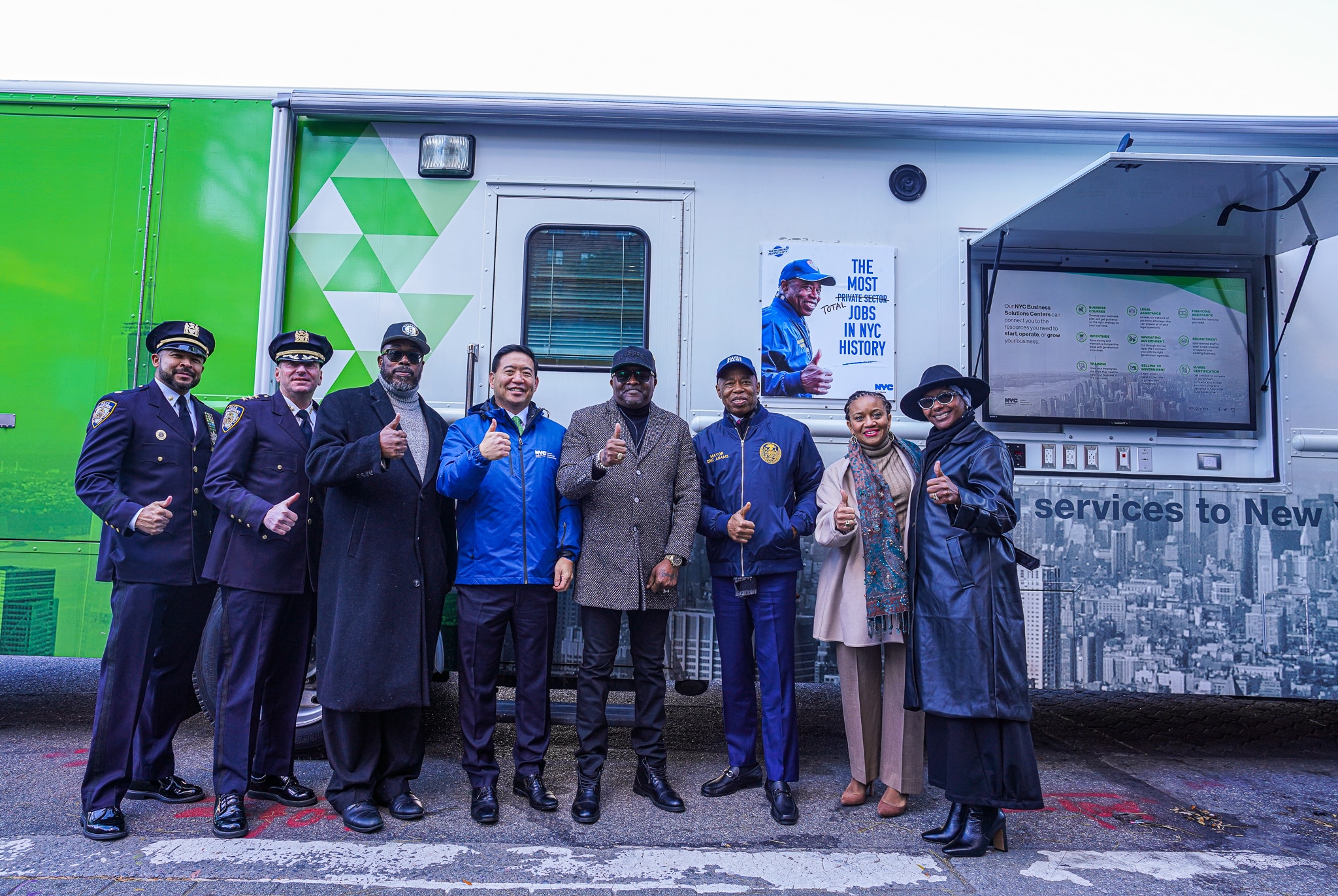 Mayor Eric Adams and NYPD officials tout crime reduction success, launch new initiative to support at-risk residents 5 Mayor Eric Adams and NYPD officials