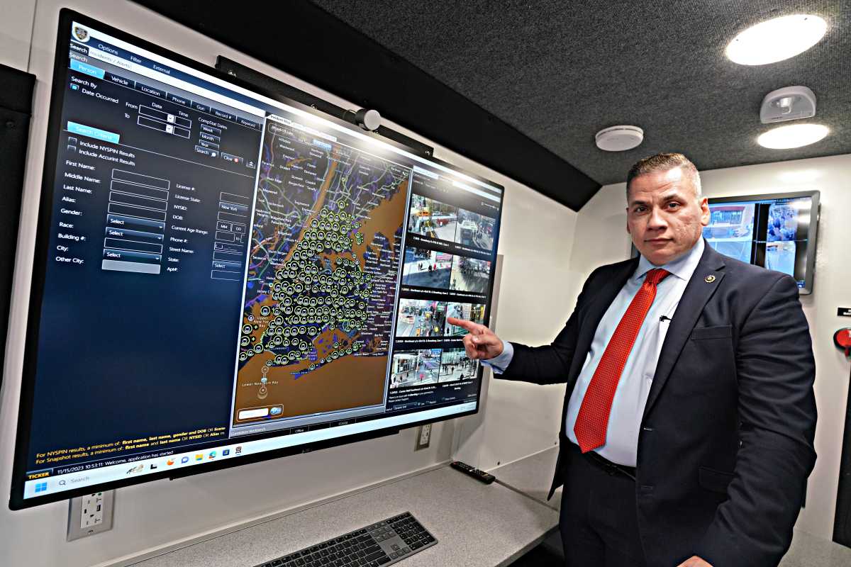 Donated by the New York City Police foundation, the Real Time Crime Center Emergency Mobile Response Van (RTCC) will be used to set up a base away from police headquarters in the event of a major incident or investigation.