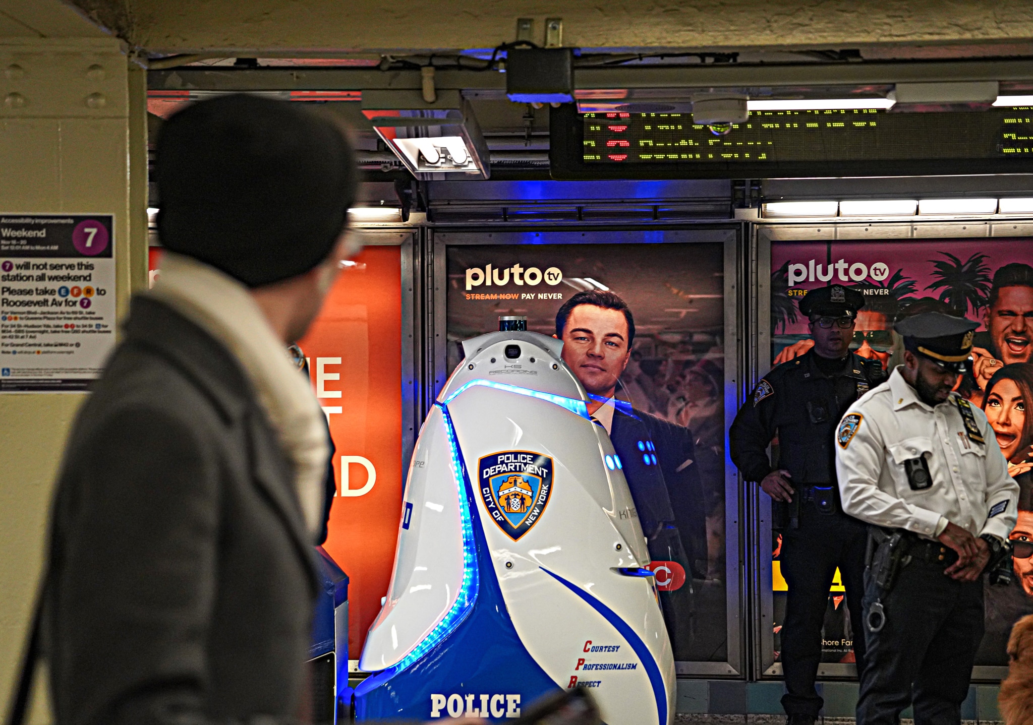 Selfies and security: NYPD's robotic cop K5 puts on a Times Square show while on patrol 5