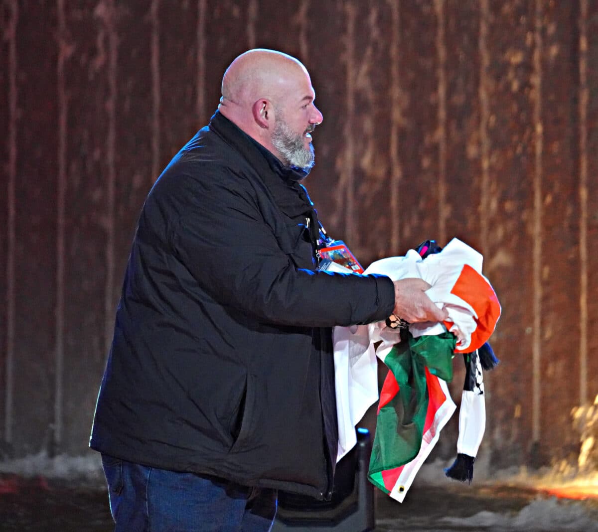 Rockefeller tree lighting security seizes flag from protesters