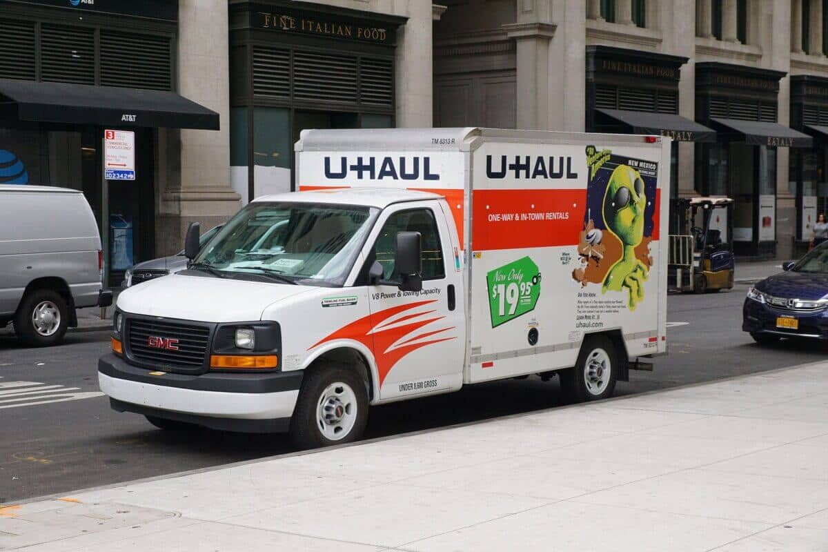 A man was found dead in a U-Haul truck in East New York on Monday morning.