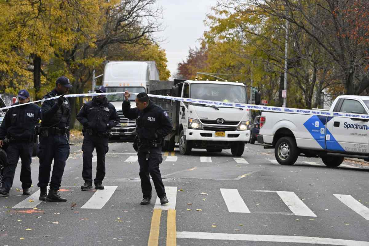 Police at scene of Brooklyn shooting