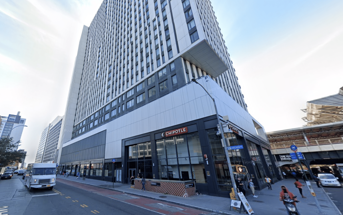 The stabbing occurred at The Crossing apartment complex in Jamaica, Queens on Monday.