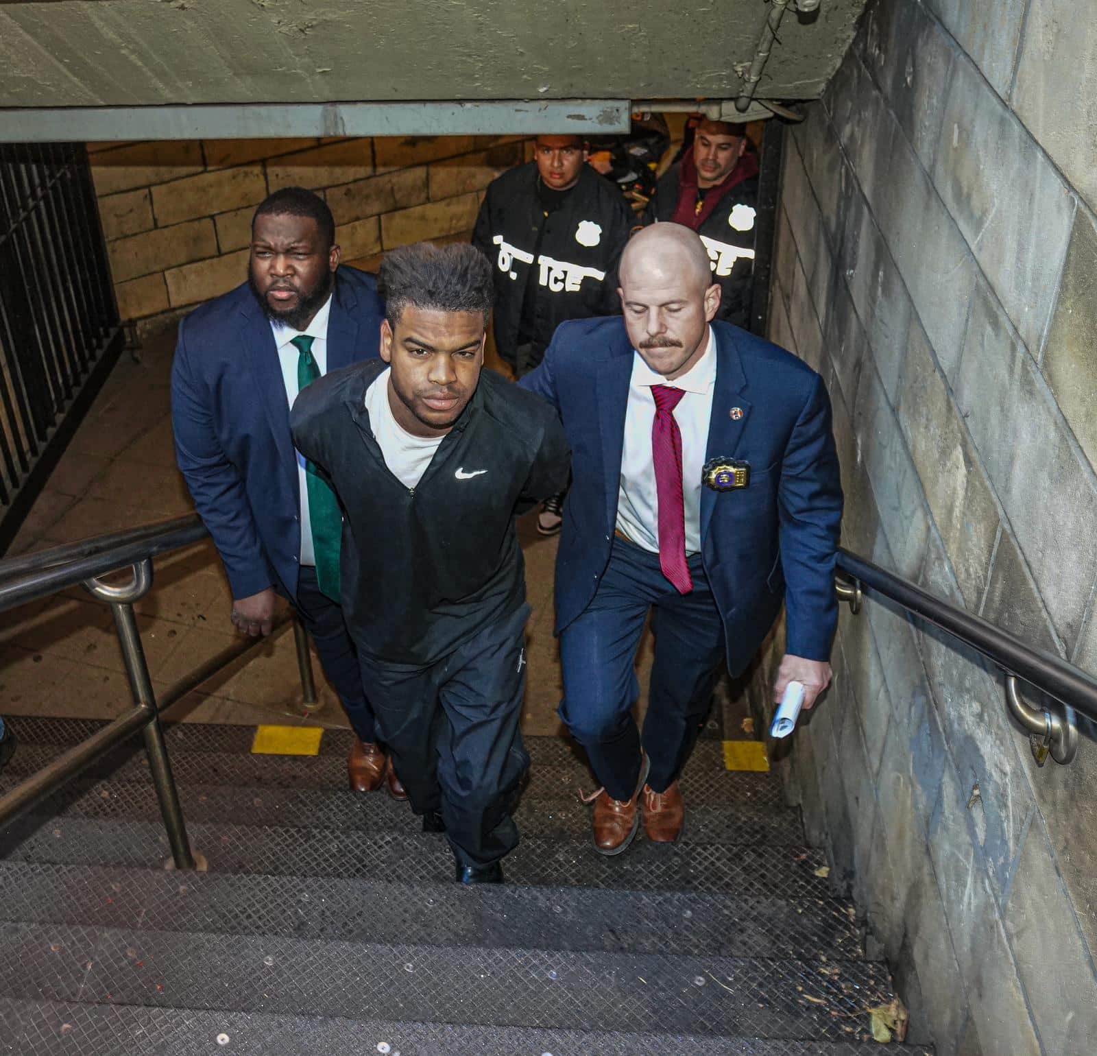 Cops cuff suspect wanted for pushing 85-year-old man onto Midtown subway tracks 4 30-year-old Brittan Jones was arrested