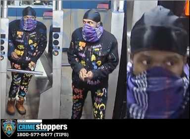Police are searching for the suspect who hurled anti-Jewish remarks during a violent robbery near 906 Eastern Parkway on Thursday night in a hate crime.