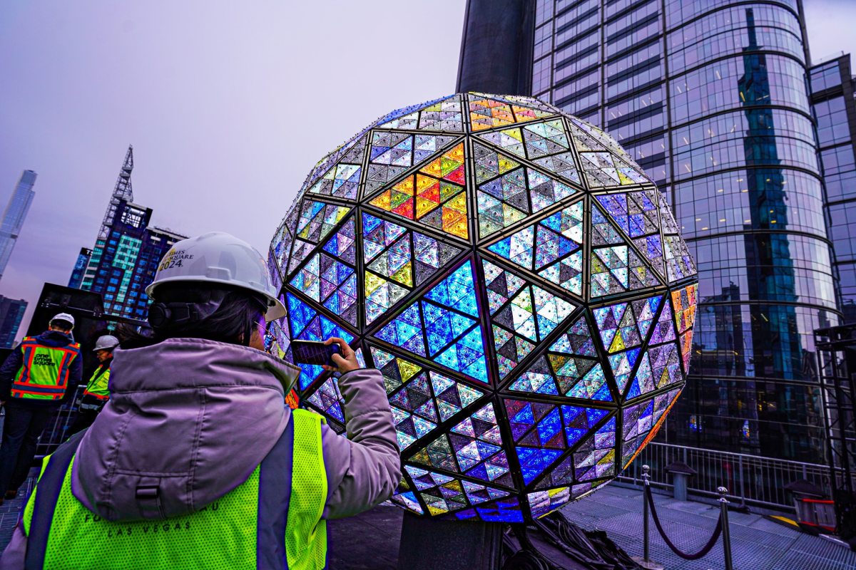 sneak peek at the Times Square New Year’s Eve ball design