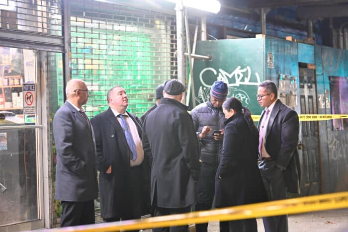 Man fatally shot inside car in Brooklyn on Tuesday 4 Brooklyn North Homicide Detectives investigate the fatal shooting on Macon Street on Dec. 5.
