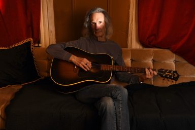 Lenny Kaye with guitar