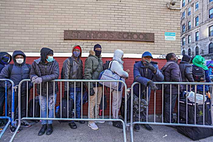 Migrants in East Village