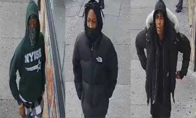 The of the suspects in the pair of robberies on Dec. 23 and Dec. 26 in the Bronx.