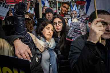 UN rally demanding Israeli hostages be returned