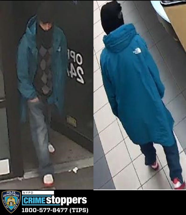 Red-eyed Bronx man tried to steal green from check cashing during apparent armed robbery: cops 3