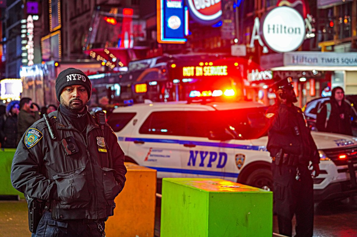 Times Square scene where teenager was stabbed