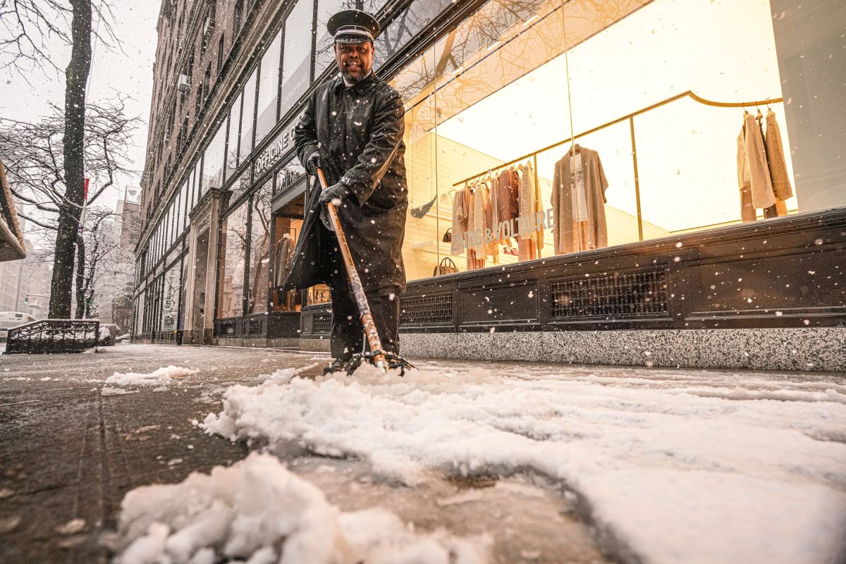Snow fall in NYC