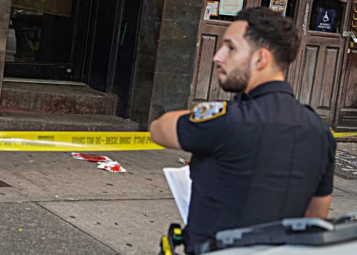 Crime scene in Bronx
