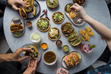 Plate of tacos from Universal Taco