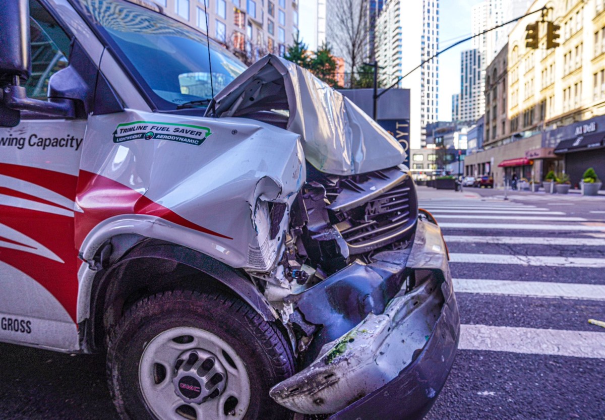 Downtown Brooklyn crash between U-Haul truck