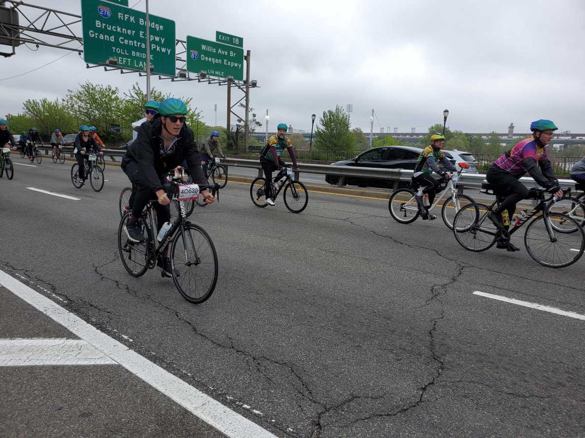 Pedal to the mettle: TD Five Boro Bike Tour sees thousands go the distance despite the dreary weather 12