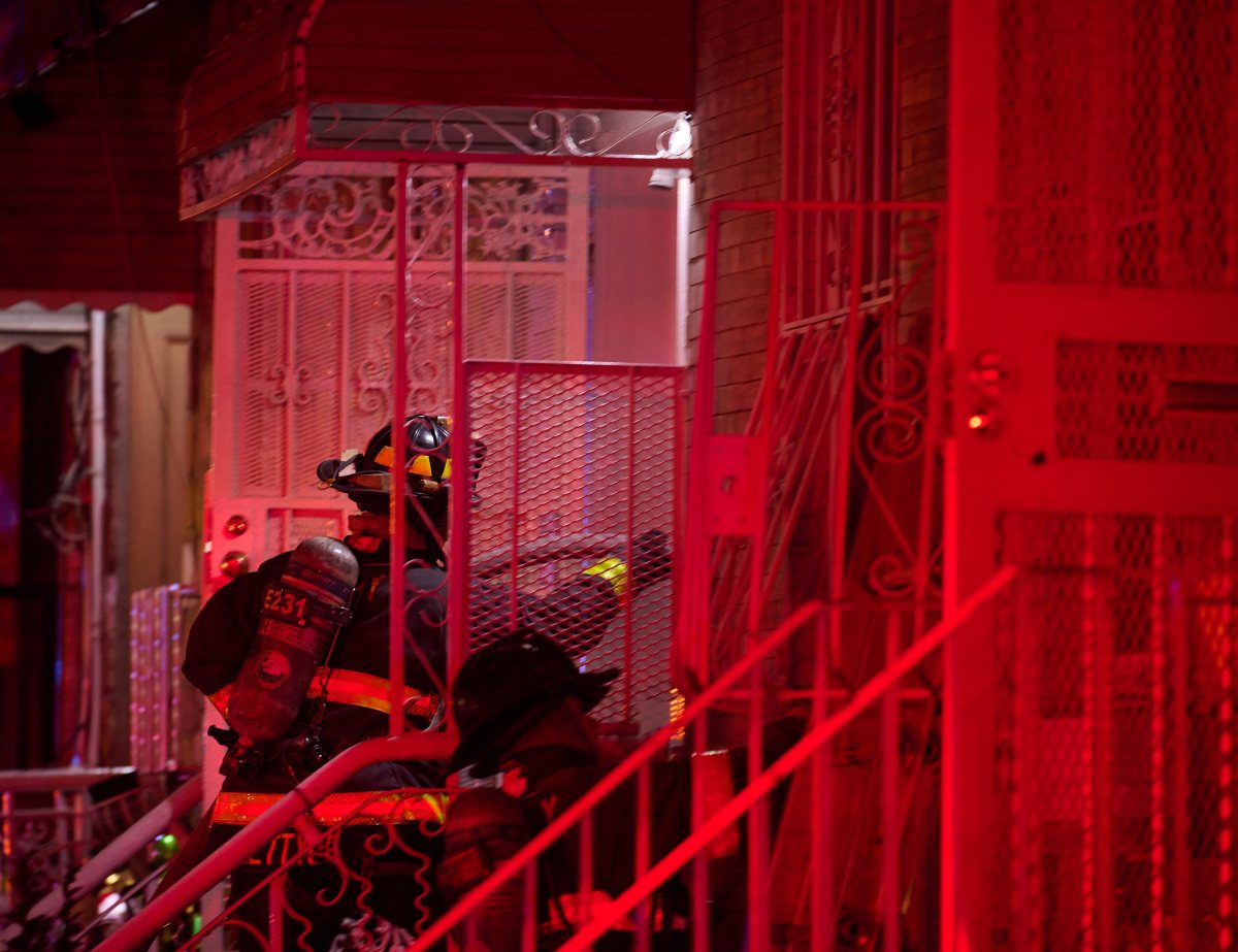 Firefighters take on blaze in East New York home 10
