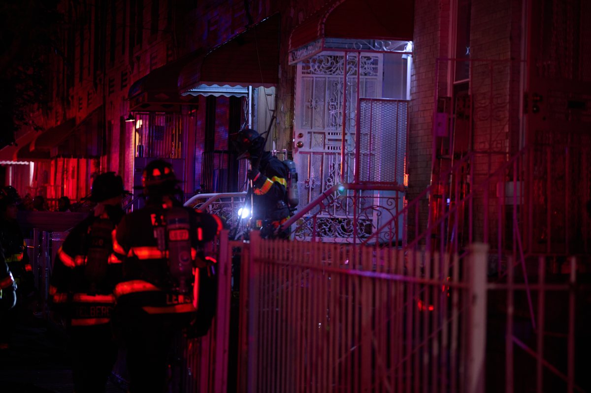 Firefighters take on blaze in East New York home 15