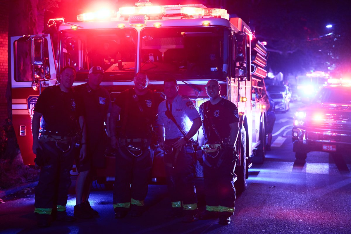 Firefighters take on blaze in East New York home 14
