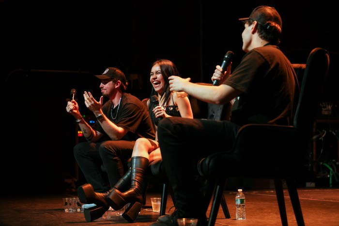 A podcasting trio move from behind the screen to a sold-out show at Gramercy Theater on May 15.