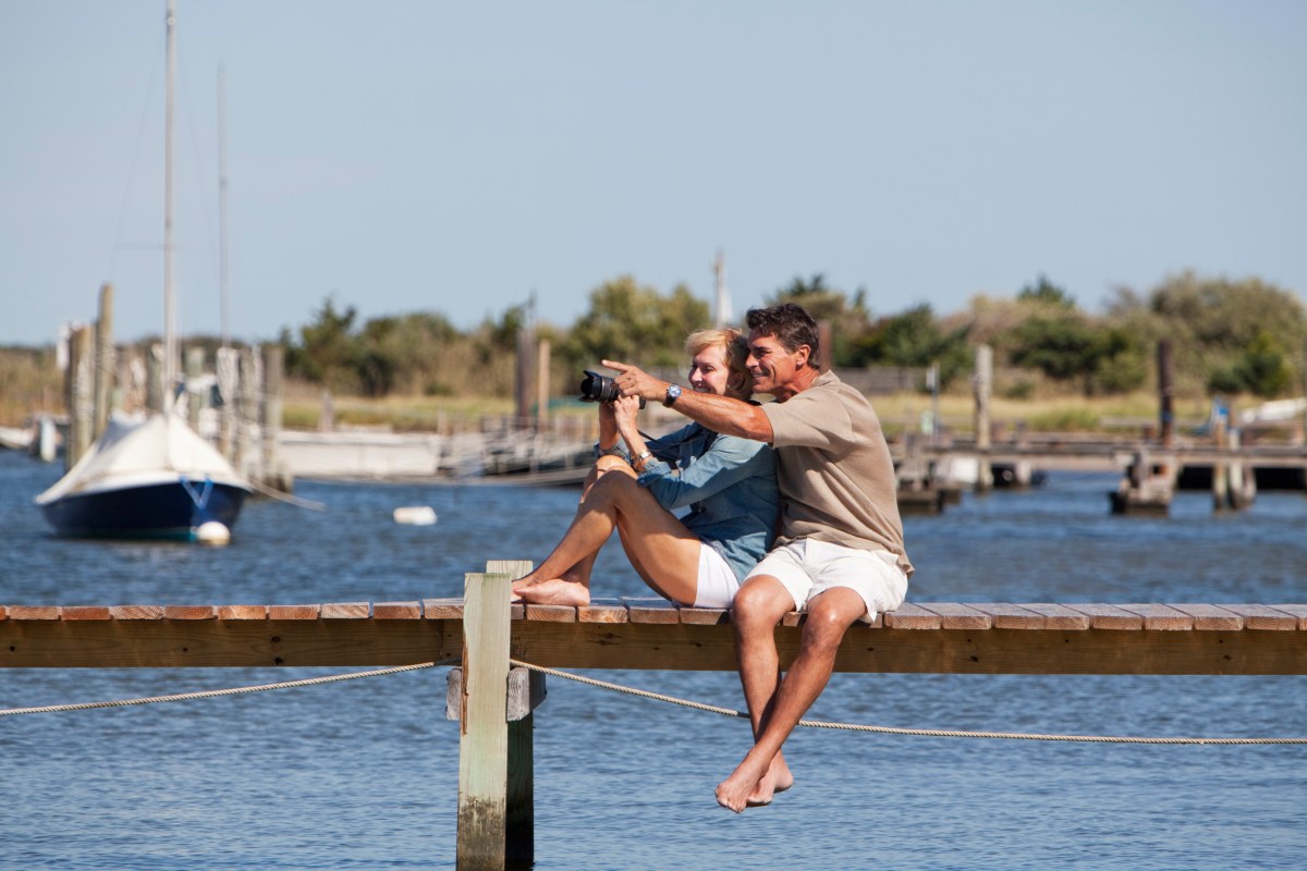 Couple Enjoying at Ocean Beach