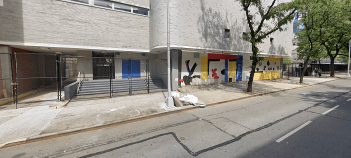 exterior of school in Manhattan that had an assault