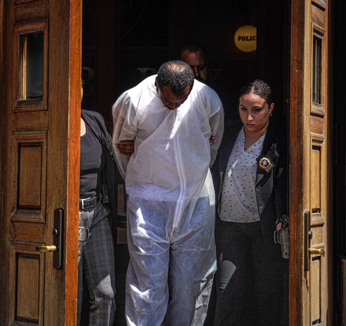 Alleged Bronx belt rapist hangs head after arrest for violent sex assault 6 The man accused of performing one of the most shocking and brutal sexual assaults in recent memory was whisked away in cuffs Saturday, to face justice
