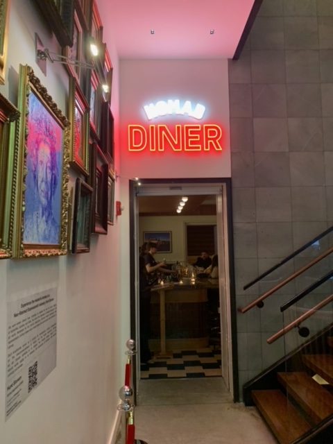 Vegetarian sloppy joes with a side of art: The new NoMad Diner in Midtown puts fancy spin on casual dining 5 sign above a door that reads NoMad Diner