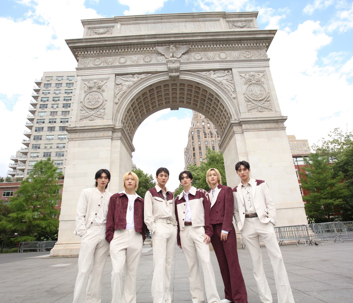 EXCLUSIVE | P1Harmony talks taking a bite out of the Big Apple while feeling the vibes of Washington Square Park 4