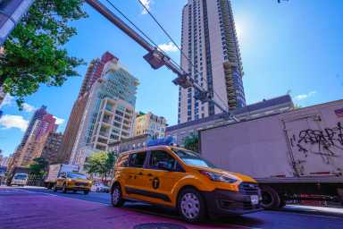 A taxi cab