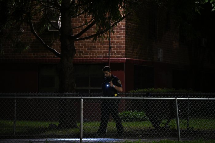 Shooting scene in Brooklyn