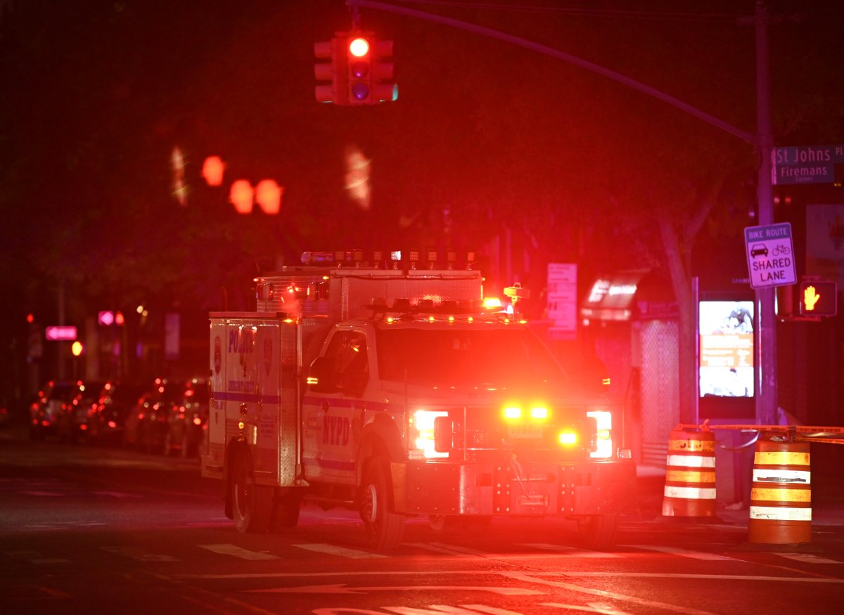 Bronx shooting scene with police