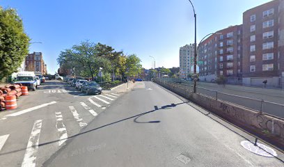 Bronx street with cars in daytime