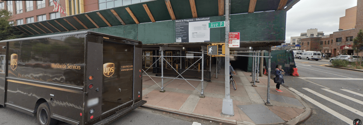 exterior of PS 682 in Brooklyn