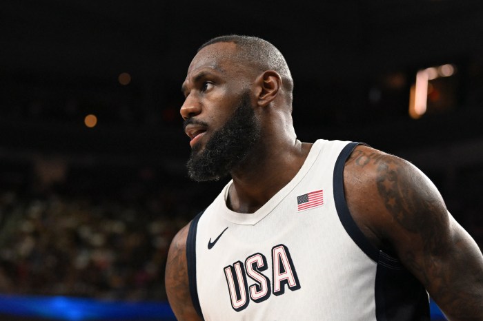 LeBron James Team USA Olympics flagbearer