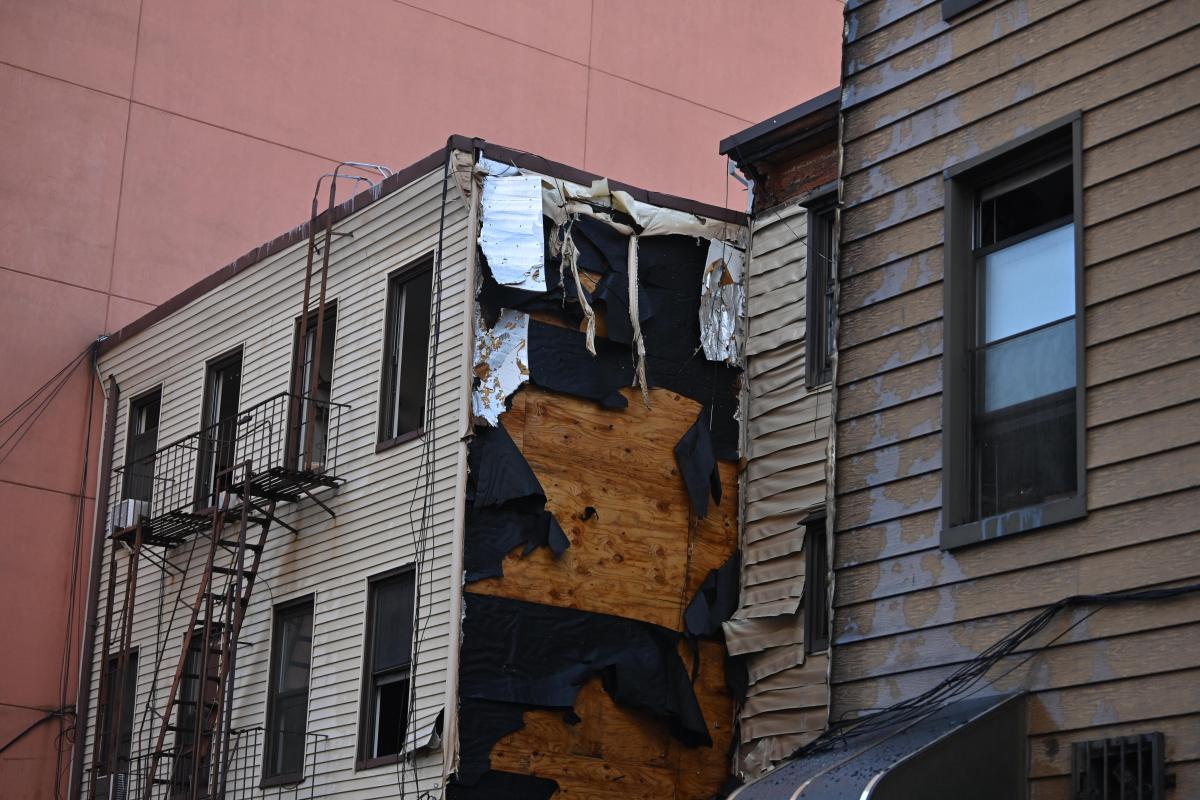 The aftermath of the fire at 220 Cayler St.