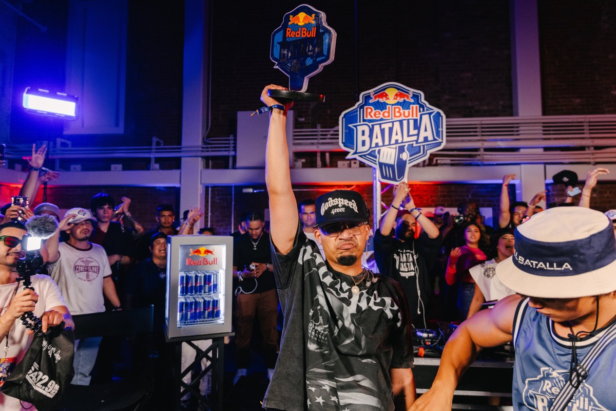 Rappers took the stage to compete in the Red Bull Batalla